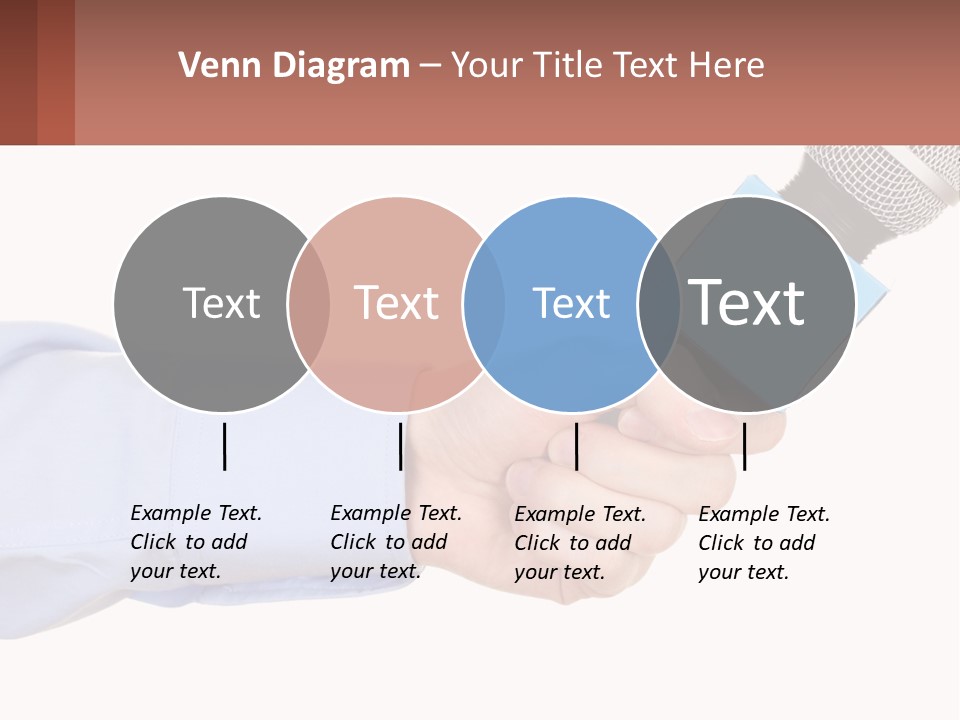 A Person Holding A Microphone In Their Hand PowerPoint Template