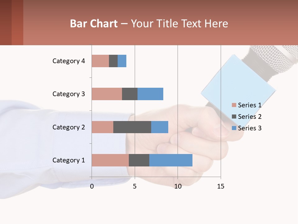 A Person Holding A Microphone In Their Hand PowerPoint Template