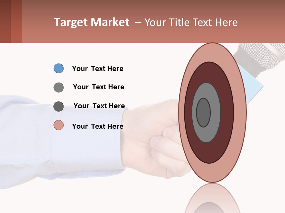 A Person Holding A Microphone In Their Hand PowerPoint Template