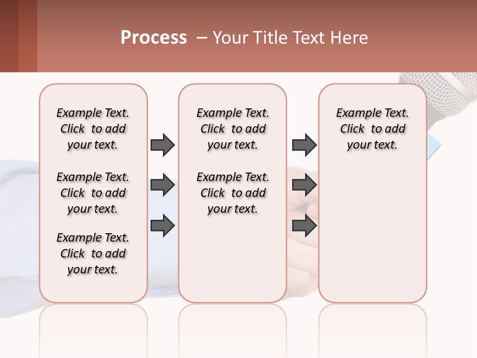 A Person Holding A Microphone In Their Hand PowerPoint Template