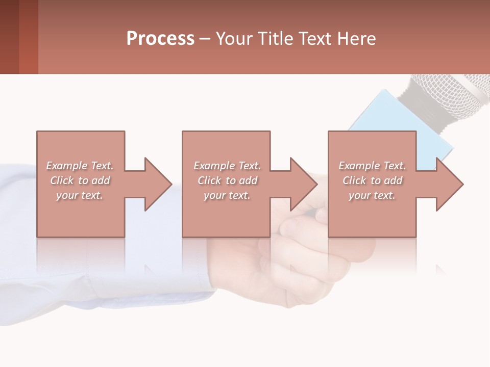 A Person Holding A Microphone In Their Hand PowerPoint Template