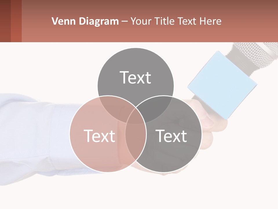 A Person Holding A Microphone In Their Hand PowerPoint Template