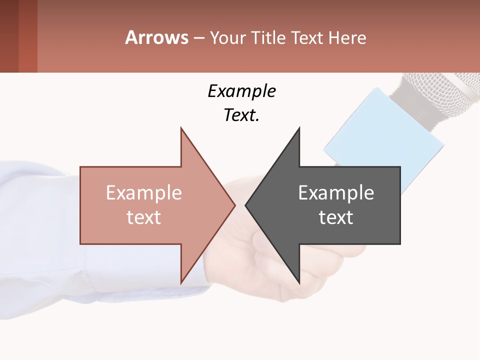 A Person Holding A Microphone In Their Hand PowerPoint Template