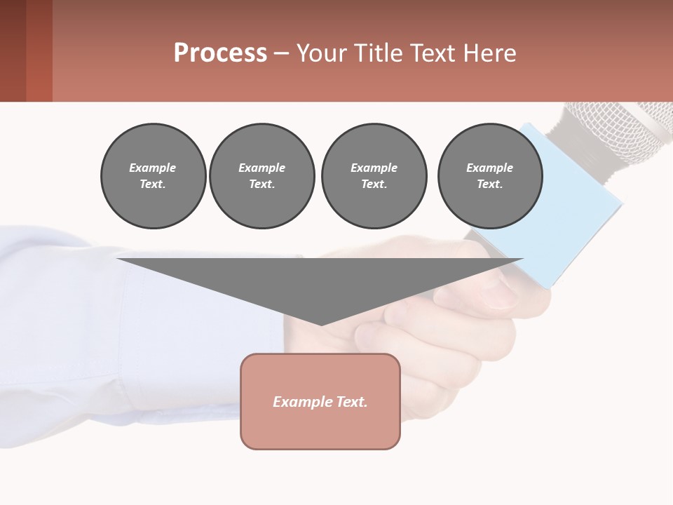 A Person Holding A Microphone In Their Hand PowerPoint Template