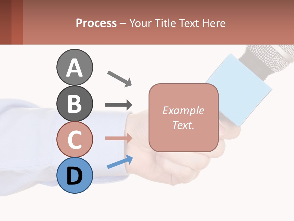 A Person Holding A Microphone In Their Hand PowerPoint Template