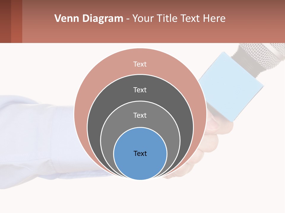 A Person Holding A Microphone In Their Hand PowerPoint Template