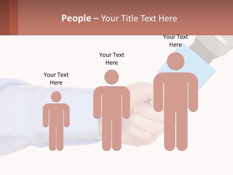 A Person Holding A Microphone In Their Hand PowerPoint Template