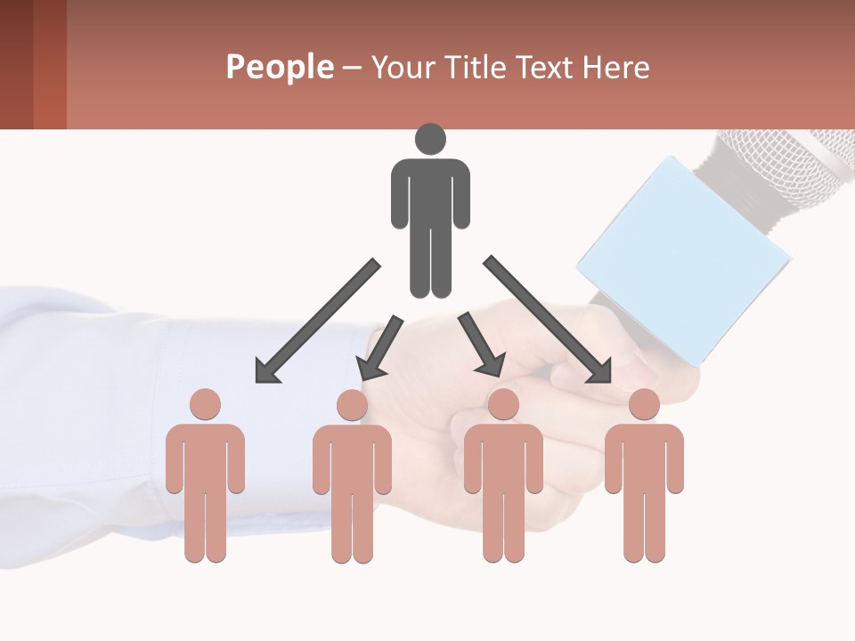 A Person Holding A Microphone In Their Hand PowerPoint Template