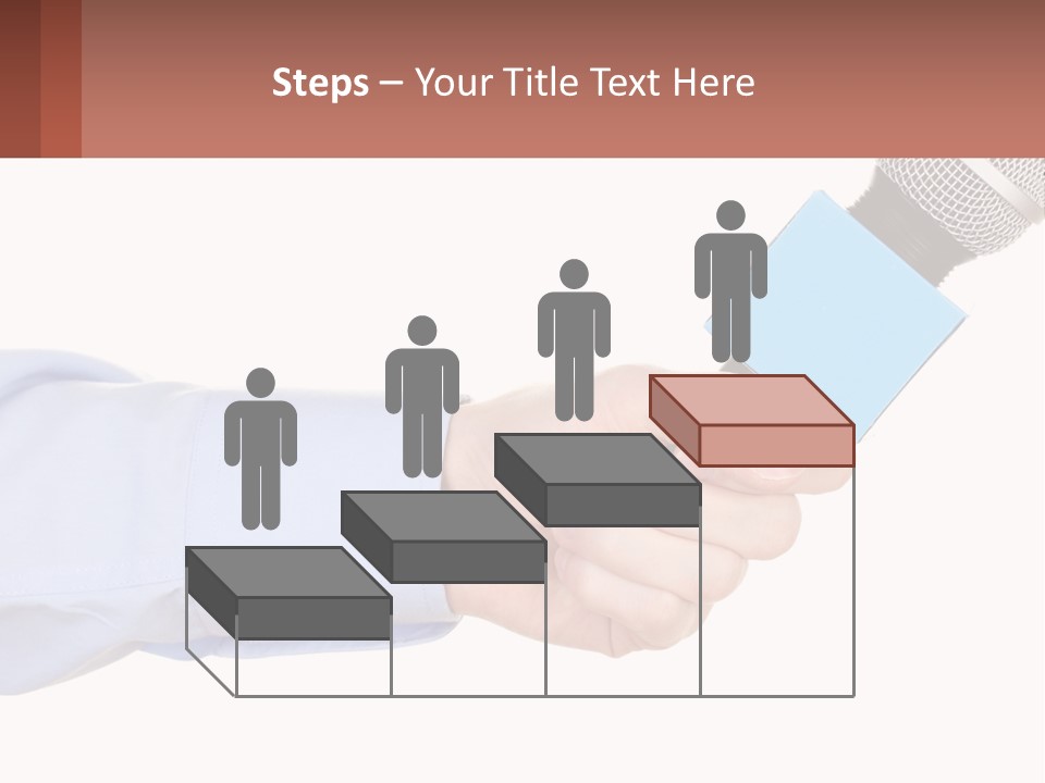 A Person Holding A Microphone In Their Hand PowerPoint Template