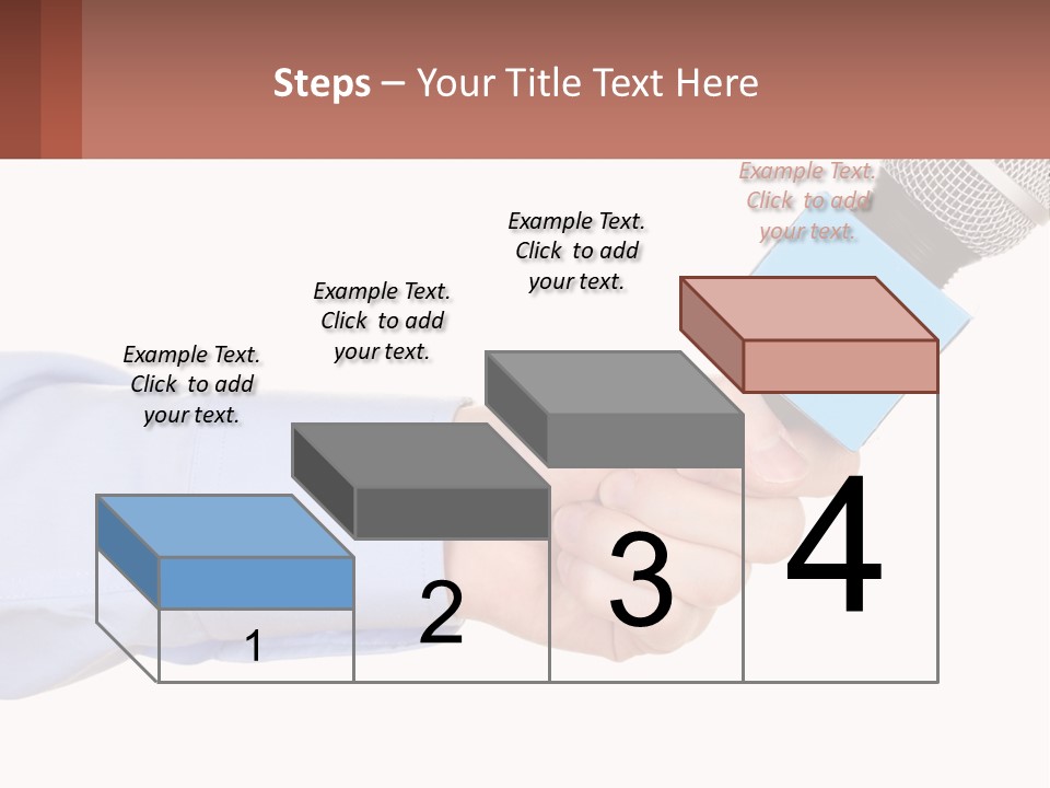 A Person Holding A Microphone In Their Hand PowerPoint Template