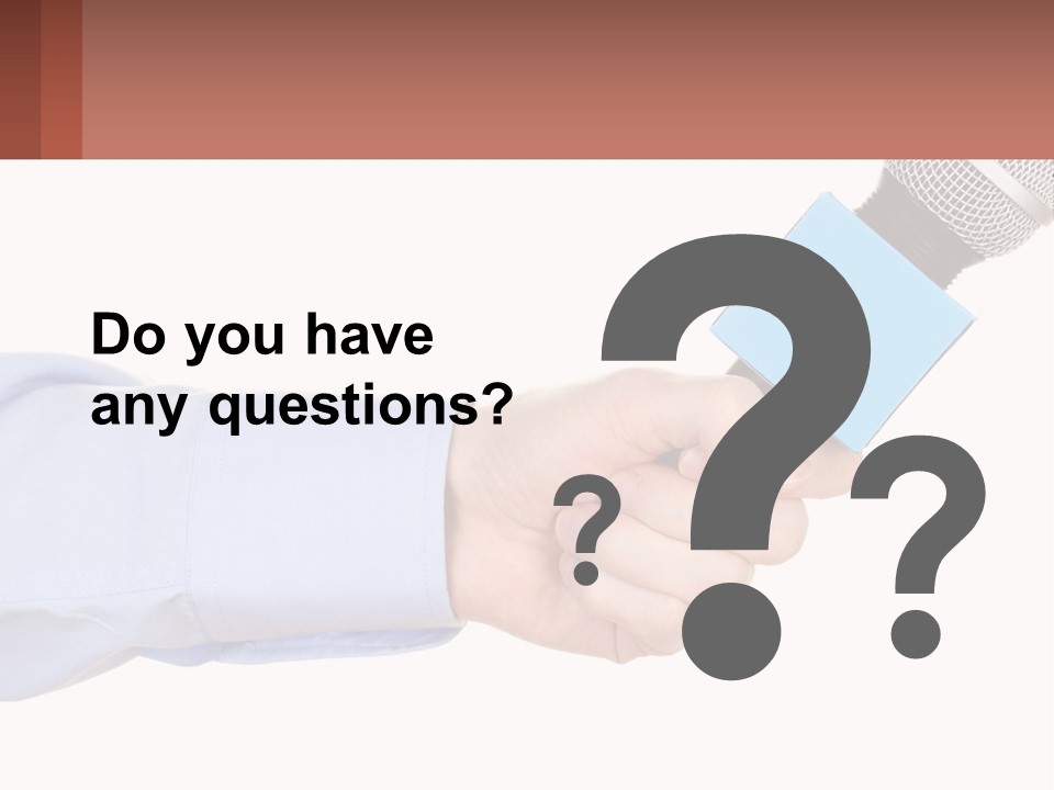 A Person Holding A Microphone In Their Hand PowerPoint Template