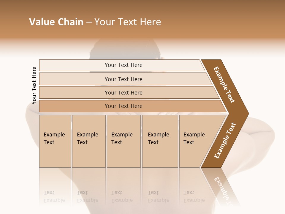 A Woman With Her Back To The Camera With Her Hands On Her Neck PowerPoint Template