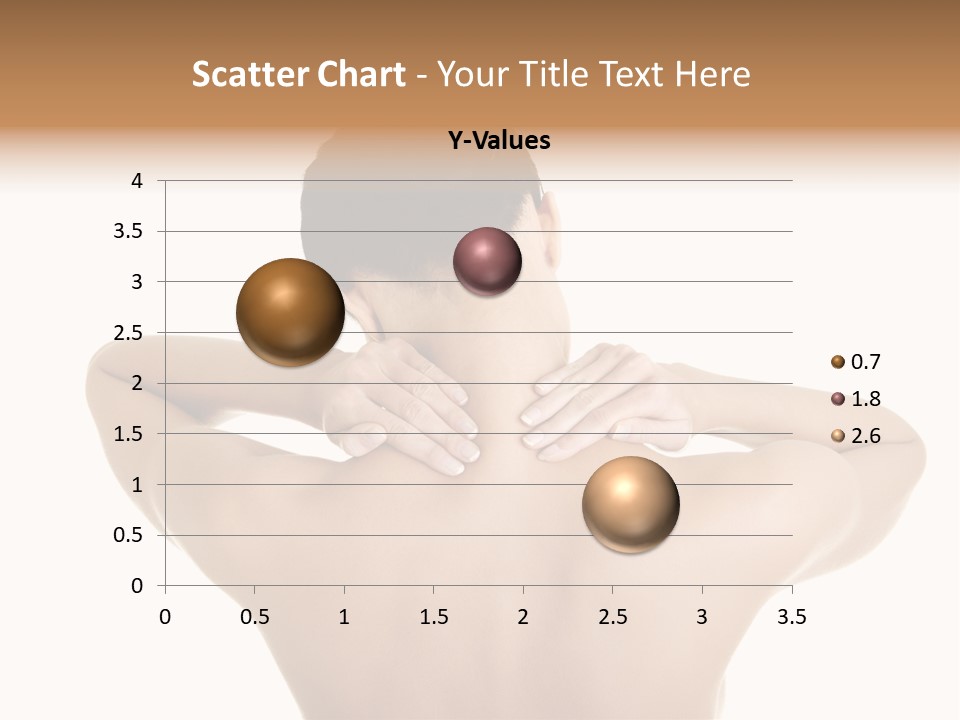 A Woman With Her Back To The Camera With Her Hands On Her Neck PowerPoint Template