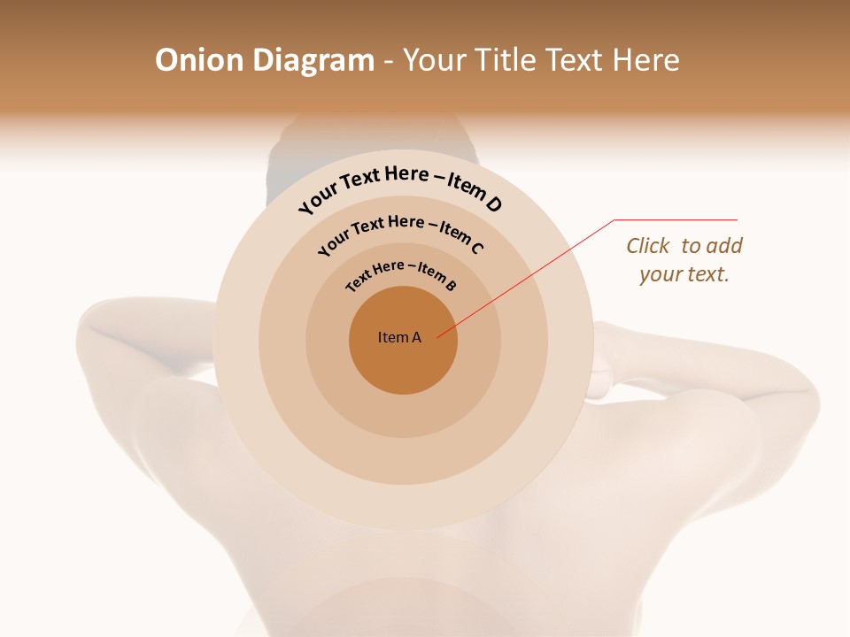 A Woman With Her Back To The Camera With Her Hands On Her Neck PowerPoint Template