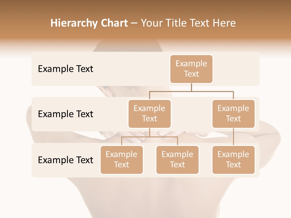 A Woman With Her Back To The Camera With Her Hands On Her Neck PowerPoint Template