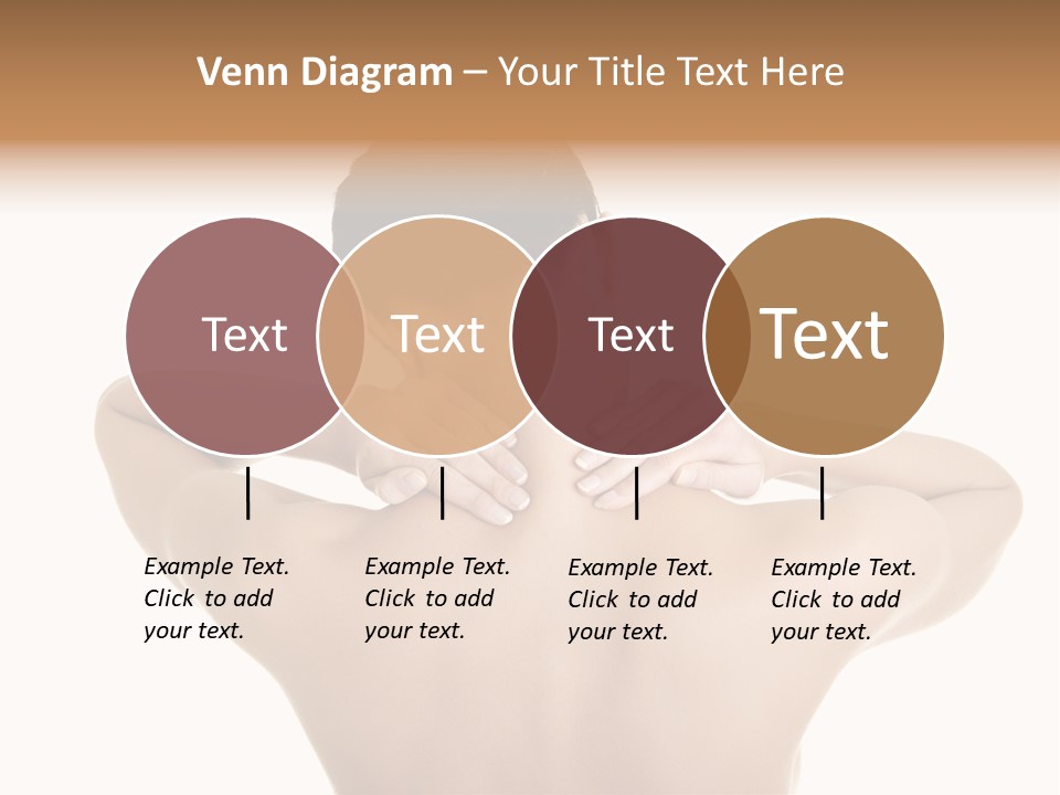 A Woman With Her Back To The Camera With Her Hands On Her Neck PowerPoint Template