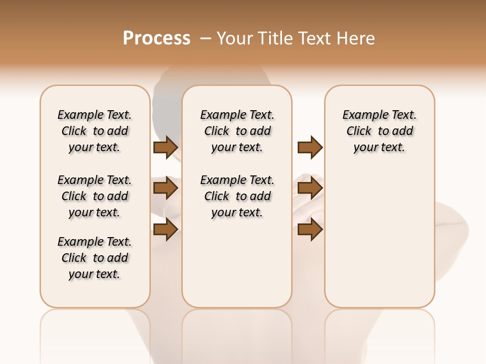 A Woman With Her Back To The Camera With Her Hands On Her Neck PowerPoint Template