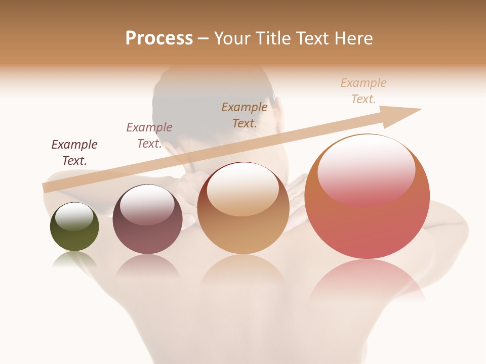 A Woman With Her Back To The Camera With Her Hands On Her Neck PowerPoint Template