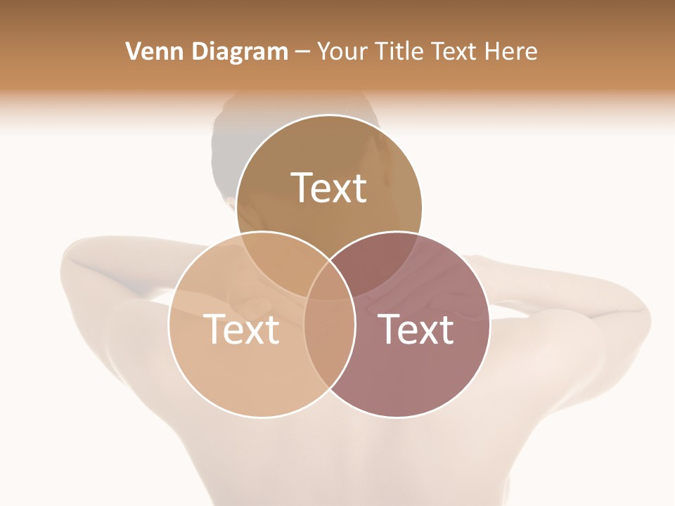 A Woman With Her Back To The Camera With Her Hands On Her Neck PowerPoint Template