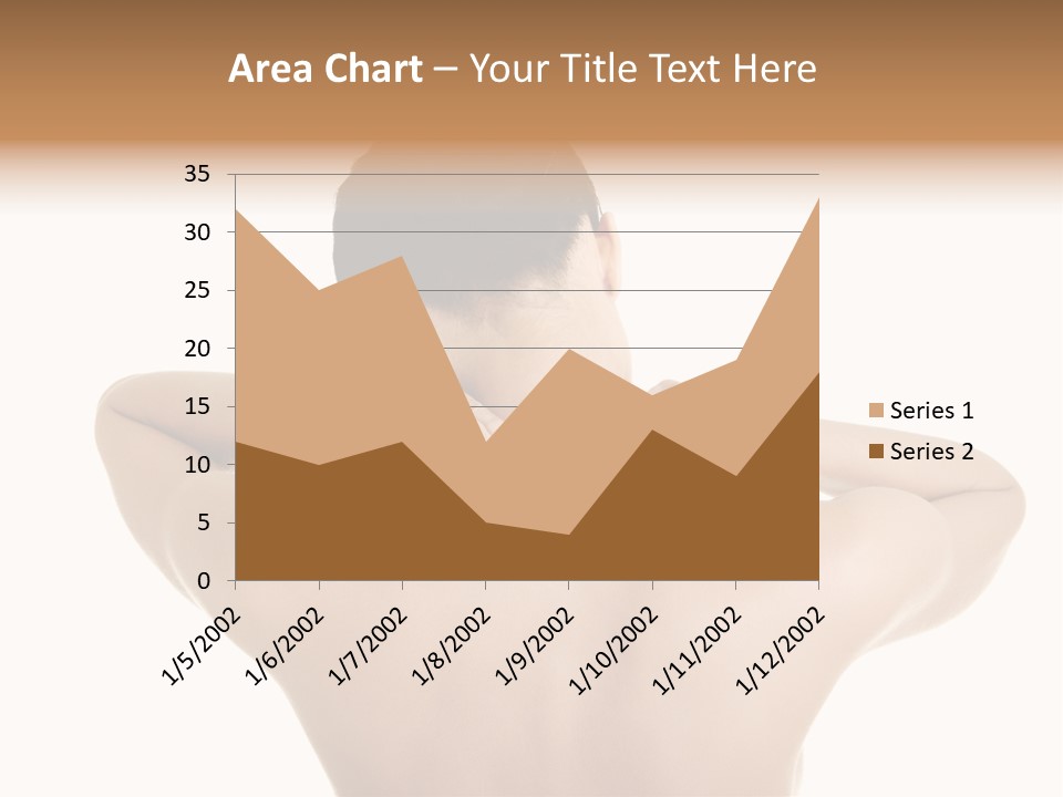 A Woman With Her Back To The Camera With Her Hands On Her Neck PowerPoint Template