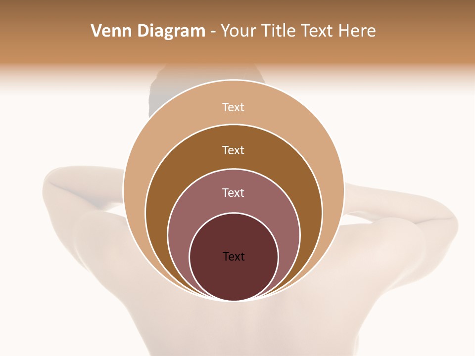 A Woman With Her Back To The Camera With Her Hands On Her Neck PowerPoint Template