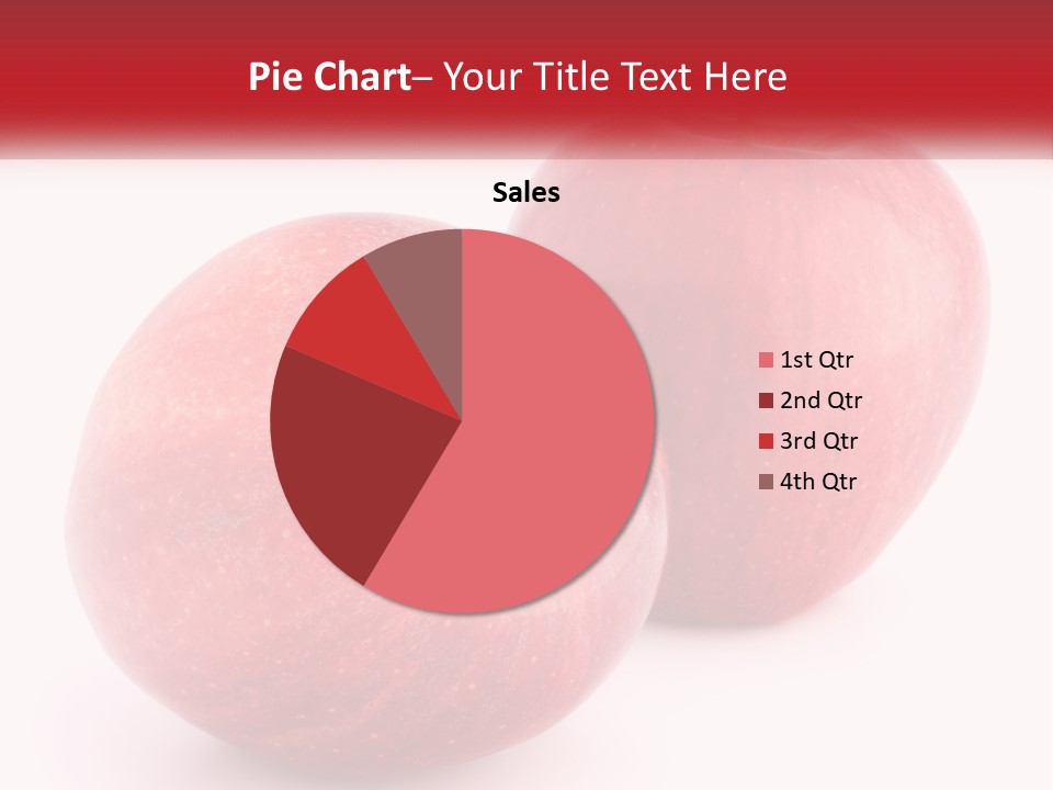 Two Red Apples On A White Background Powerpoint Template PowerPoint Template