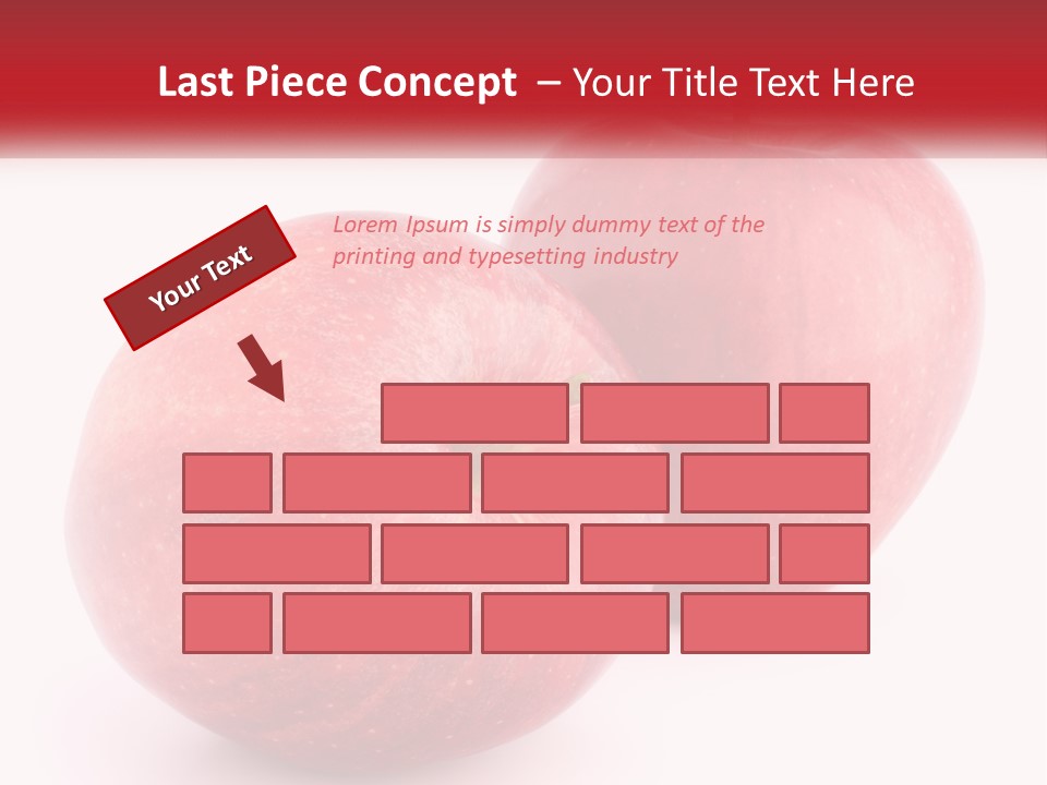 Two Red Apples On A White Background Powerpoint Template PowerPoint Template