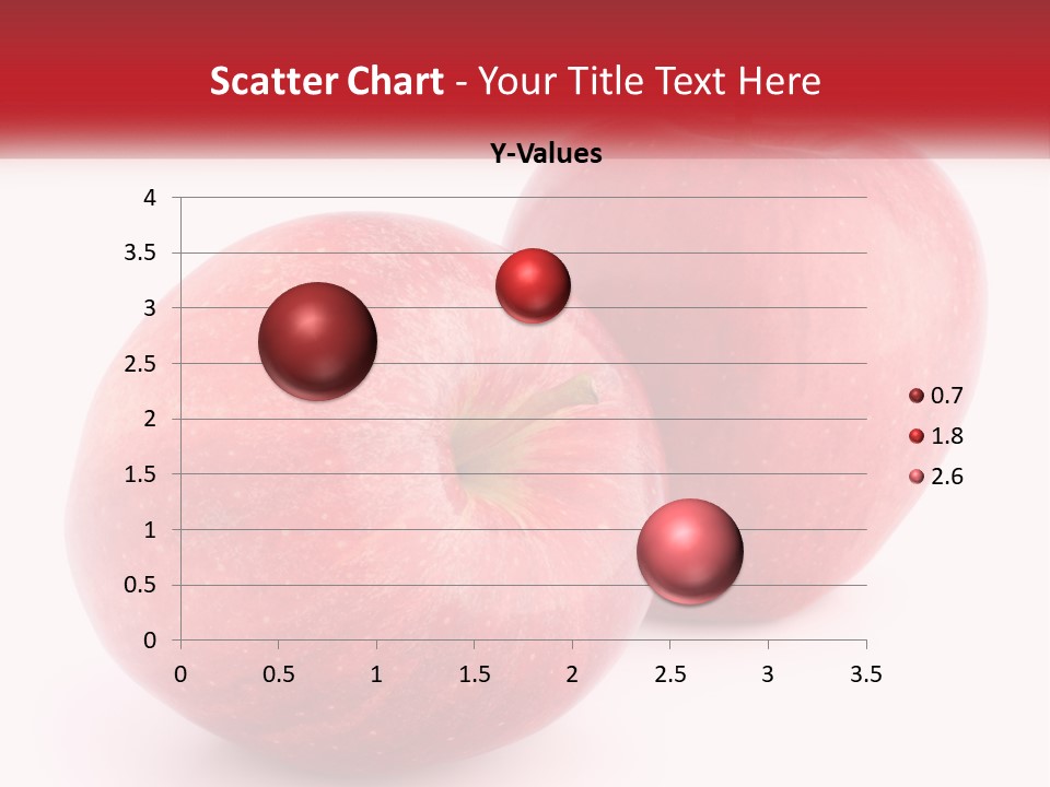 Two Red Apples On A White Background Powerpoint Template PowerPoint Template
