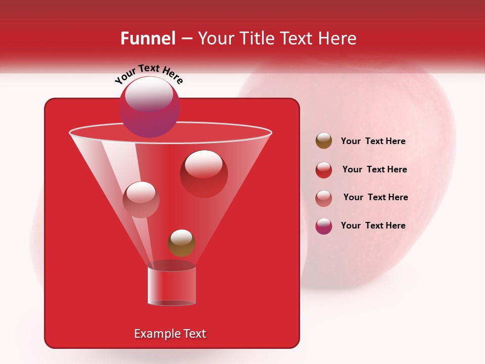 Two Red Apples On A White Background Powerpoint Template PowerPoint Template