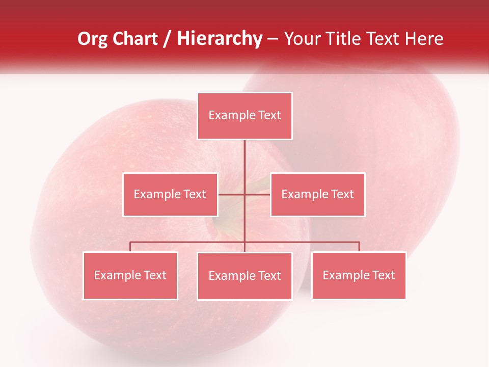 Two Red Apples On A White Background Powerpoint Template PowerPoint Template