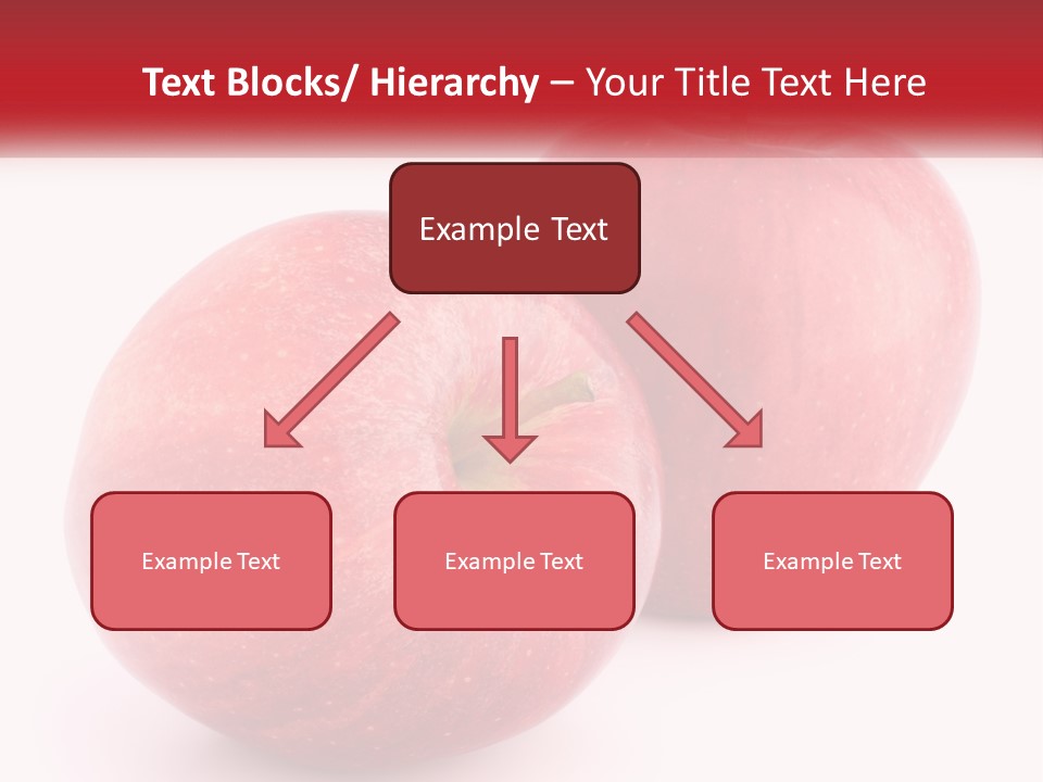 Two Red Apples On A White Background Powerpoint Template PowerPoint Template