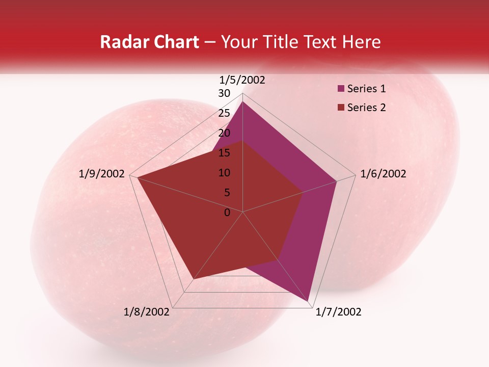 Two Red Apples On A White Background Powerpoint Template PowerPoint Template