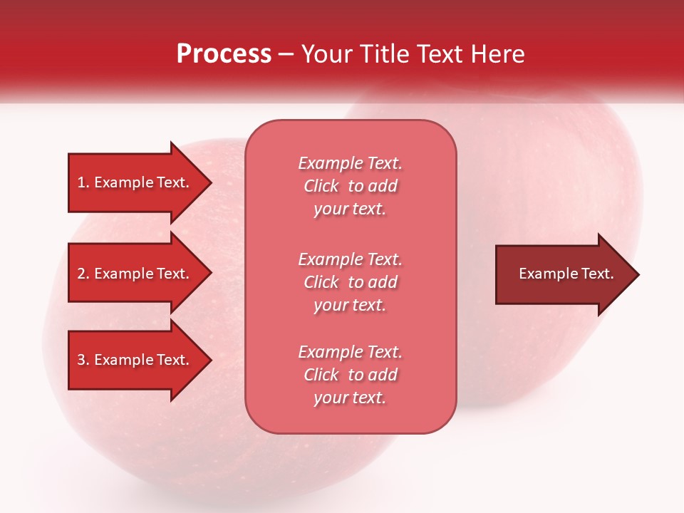 Two Red Apples On A White Background Powerpoint Template PowerPoint Template