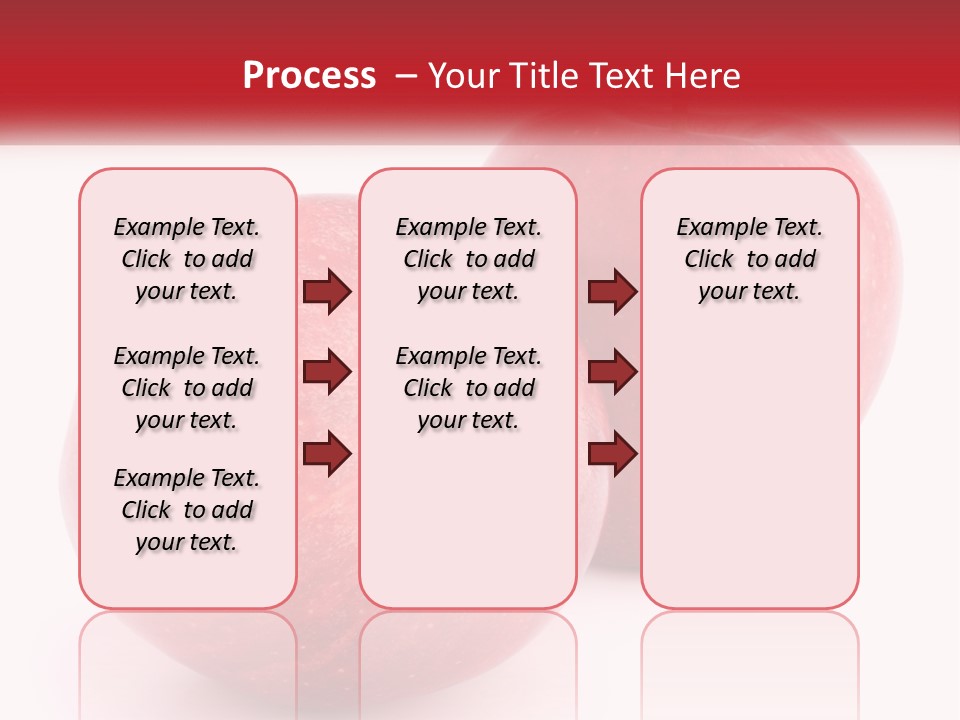 Two Red Apples On A White Background Powerpoint Template PowerPoint Template