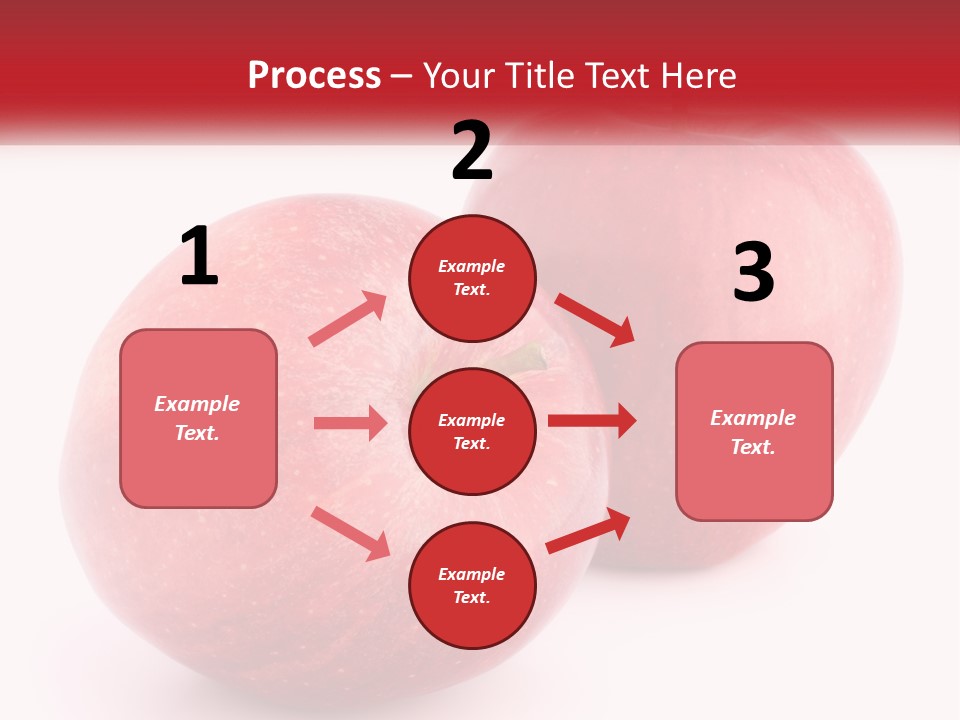 Two Red Apples On A White Background Powerpoint Template PowerPoint Template