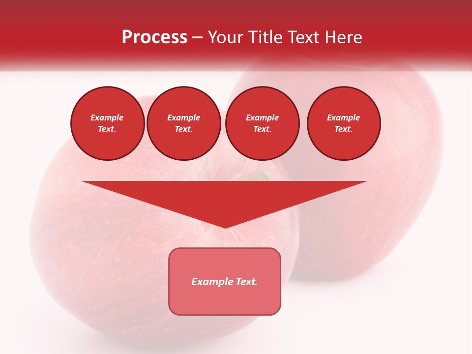 Two Red Apples On A White Background Powerpoint Template PowerPoint Template