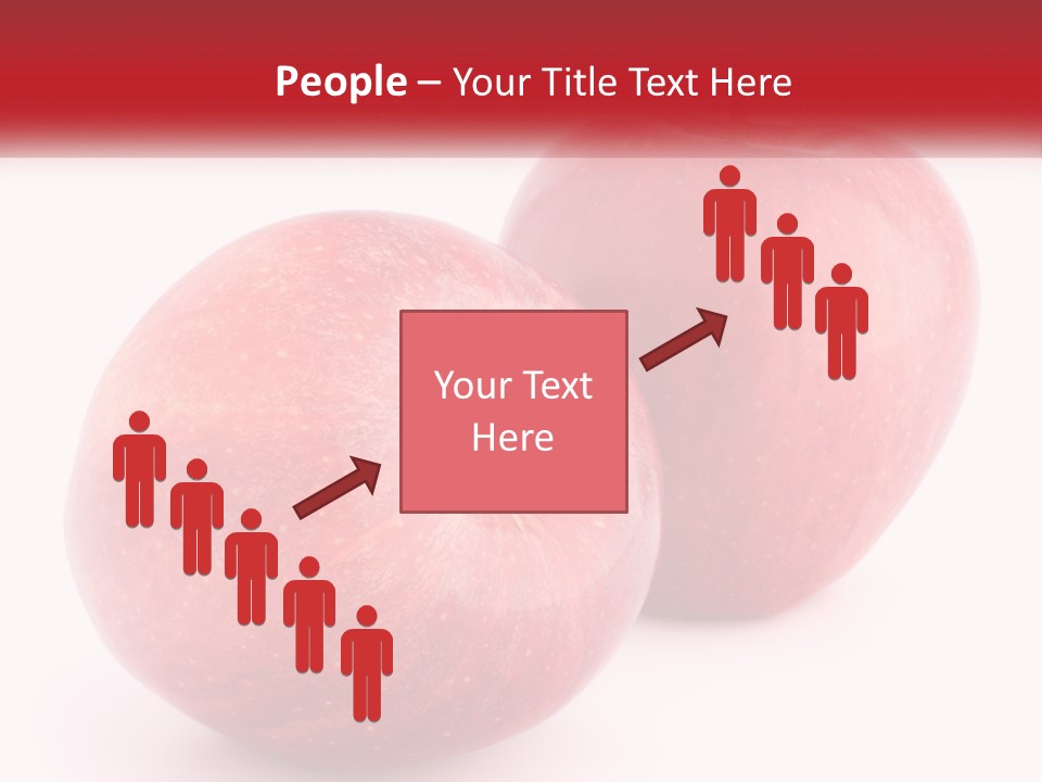 Two Red Apples On A White Background Powerpoint Template PowerPoint Template