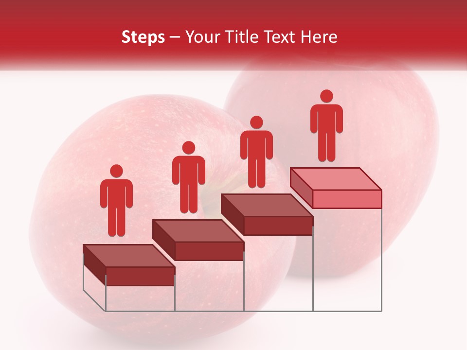 Two Red Apples On A White Background Powerpoint Template PowerPoint Template
