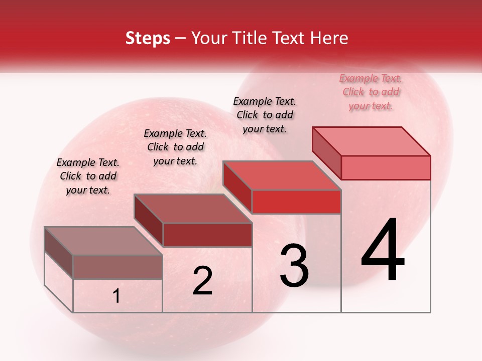 Two Red Apples On A White Background Powerpoint Template PowerPoint Template