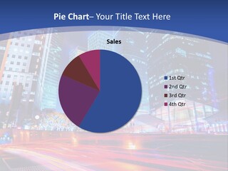 A City At Night Powerpoint Presentation Template PowerPoint Template