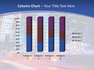 A City At Night Powerpoint Presentation Template PowerPoint Template