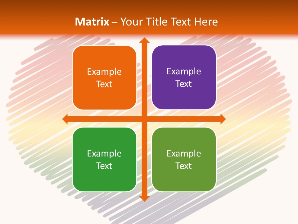 A Rainbow Heart With A White Background PowerPoint Template
