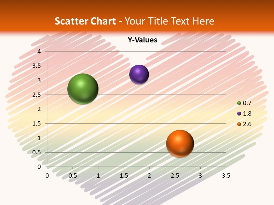 A Rainbow Heart With A White Background PowerPoint Template