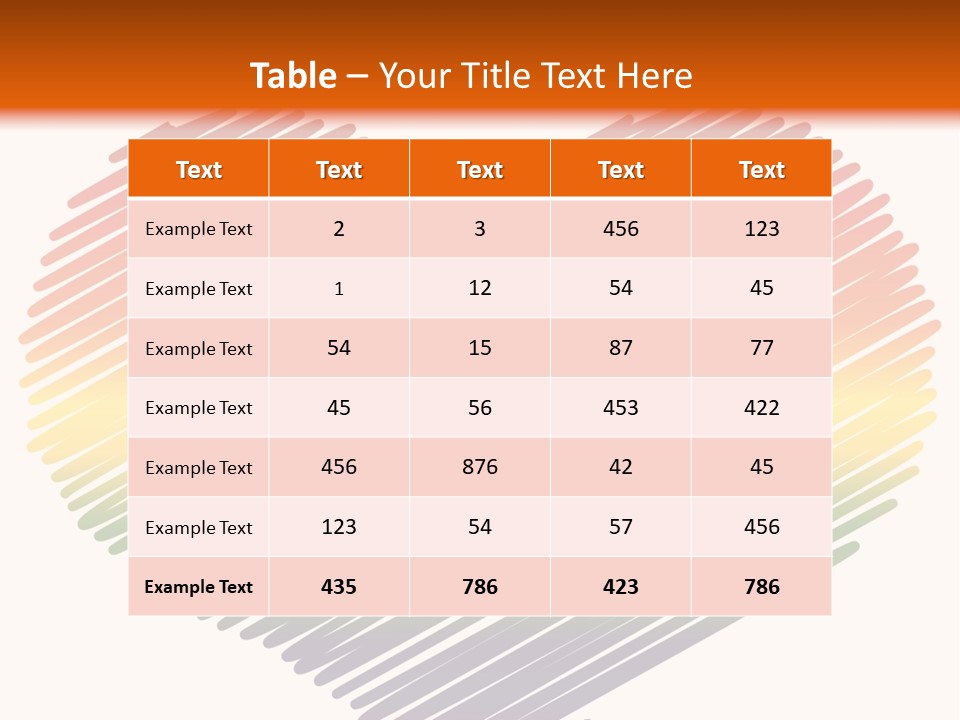 A Rainbow Heart With A White Background PowerPoint Template