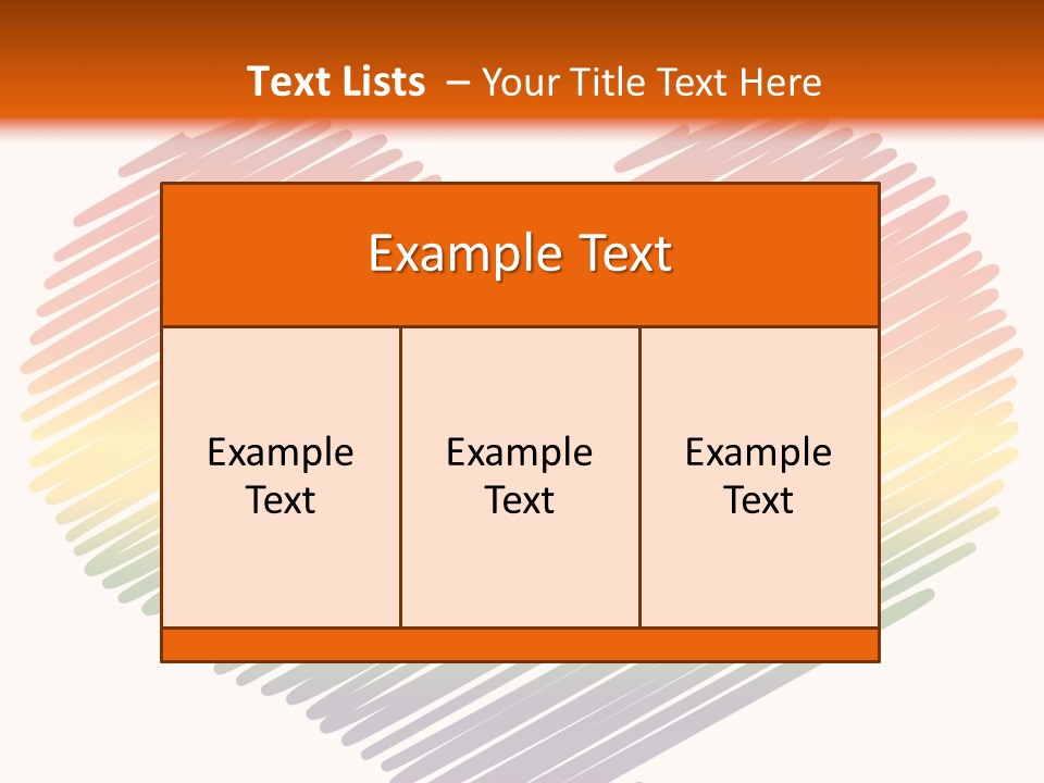 A Rainbow Heart With A White Background PowerPoint Template