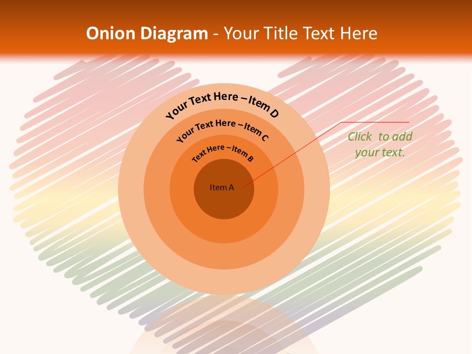 A Rainbow Heart With A White Background PowerPoint Template