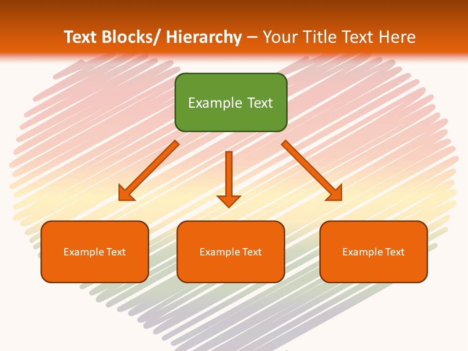 A Rainbow Heart With A White Background PowerPoint Template