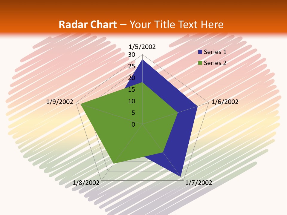 A Rainbow Heart With A White Background PowerPoint Template