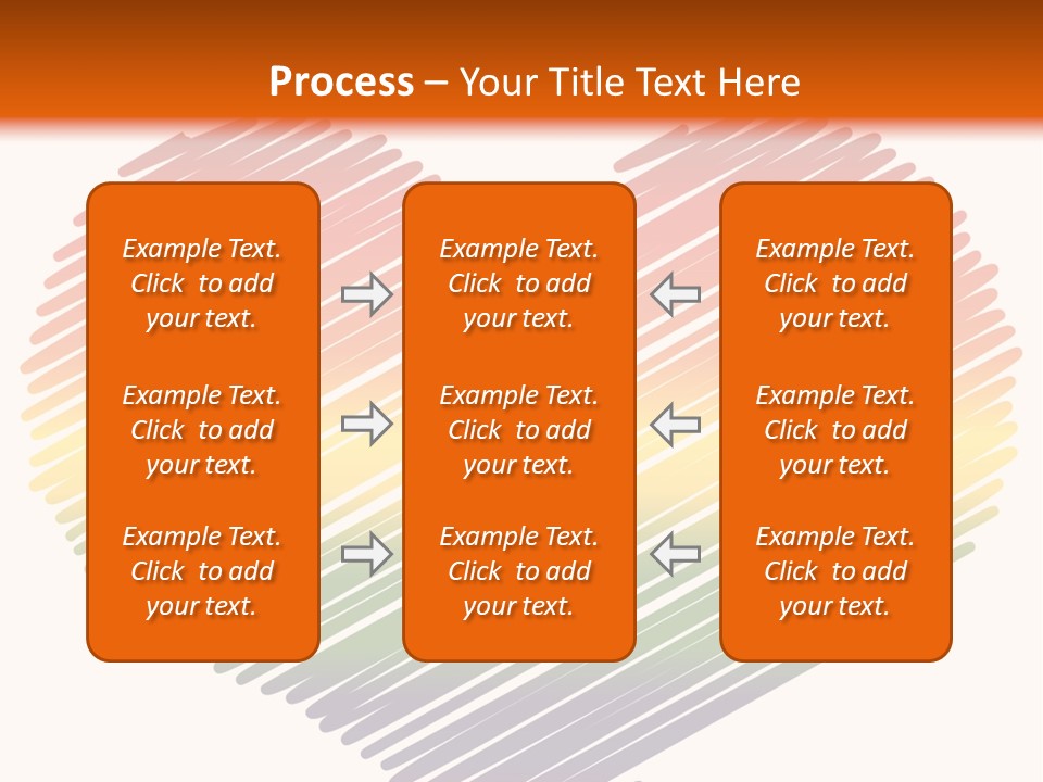 A Rainbow Heart With A White Background PowerPoint Template