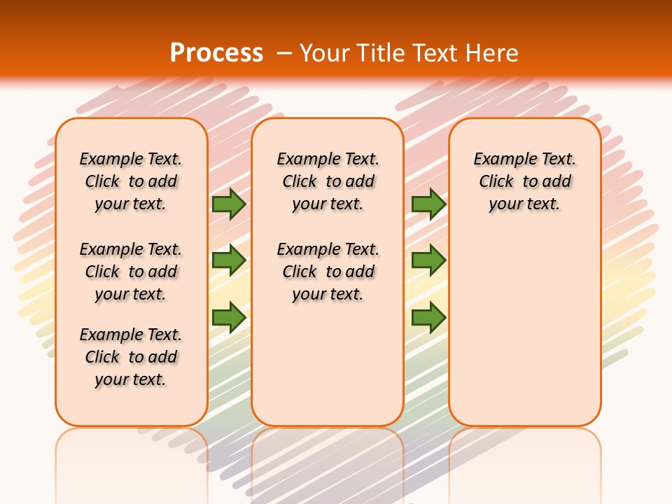 A Rainbow Heart With A White Background PowerPoint Template